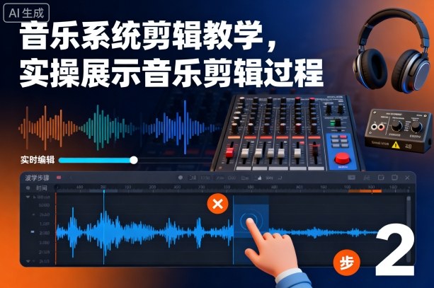 音乐系统剪辑教学,实操展示音乐剪辑过程-缔富岛